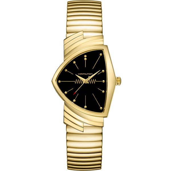 Hamilton Ventura Gold Quartz 32x50mm