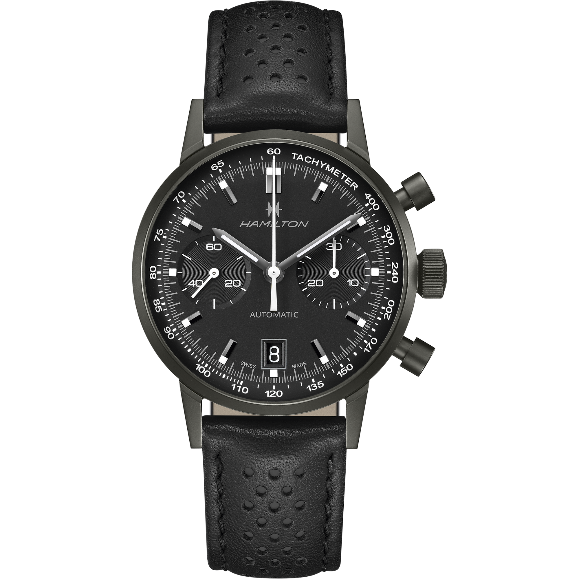 Hamilton American Classic Intra-Matic Chrono H 40mm PVD Negro
