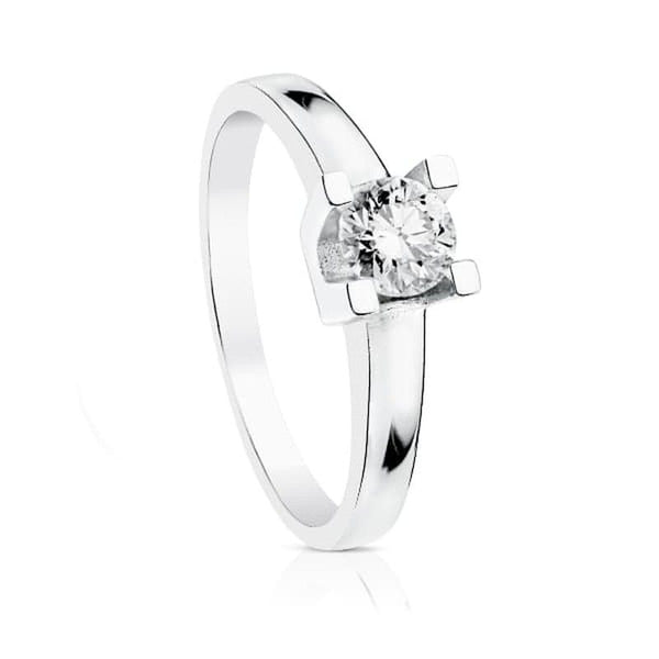 Solitario oro blanco con brillante P1847.050