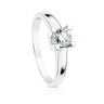 Solitario oro blanco con brillante P1847.050