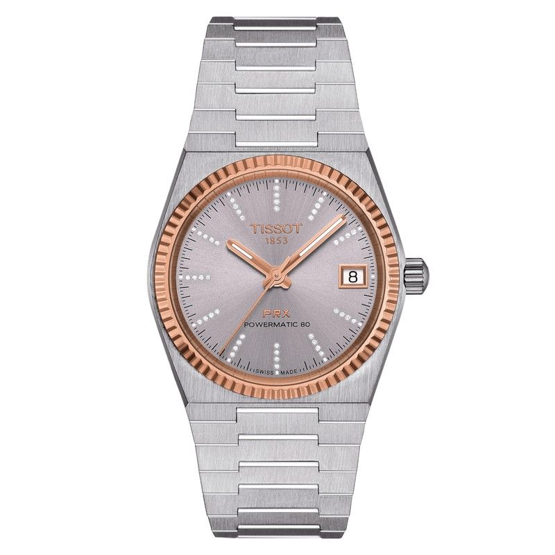 prx 35MM powermatic 80 steel & 18K gold bezel