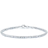 Pulsera Oro Blanco Circonitas 19 Cm