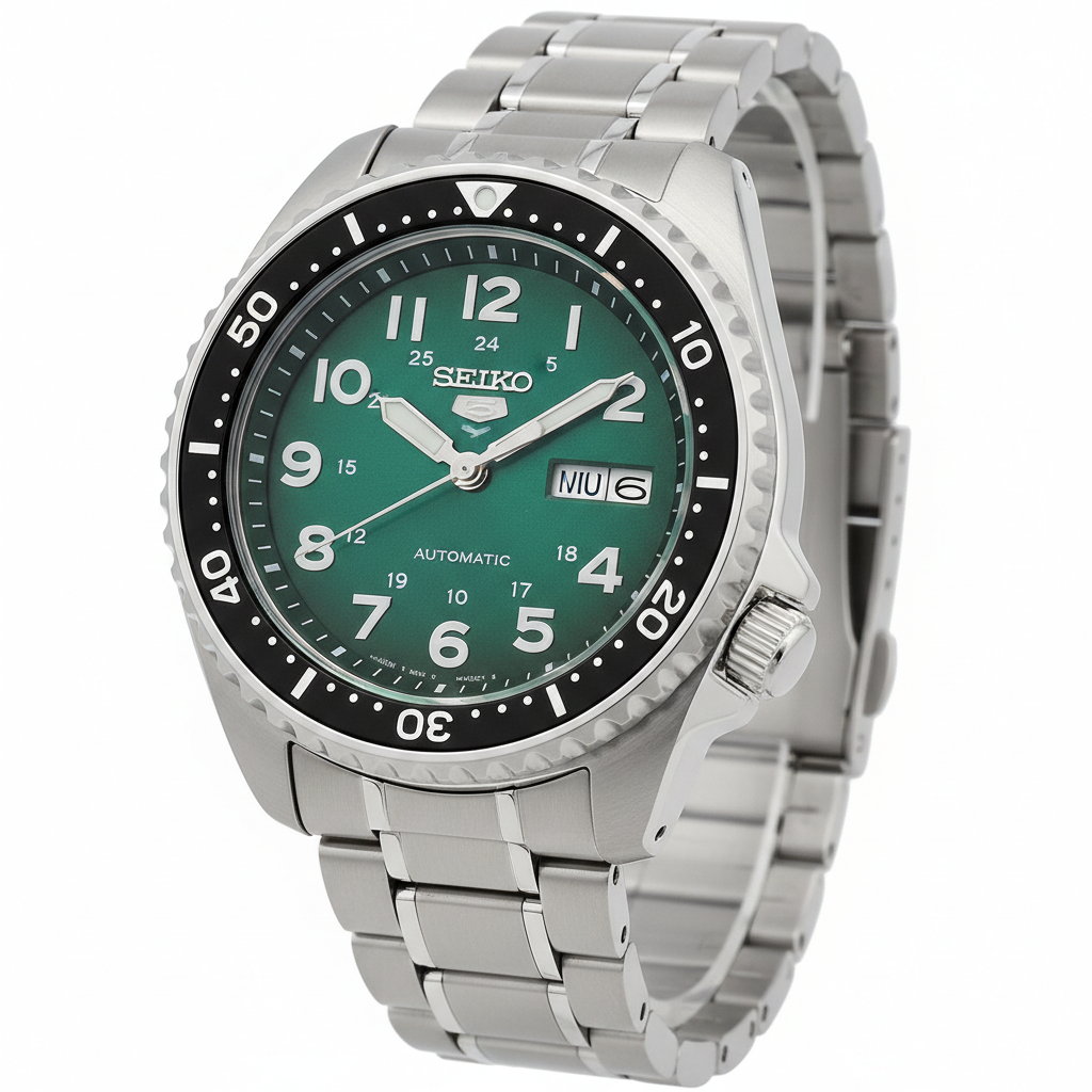 Seiko 5 Sports Automatic Steel Verde  SRPD55K4