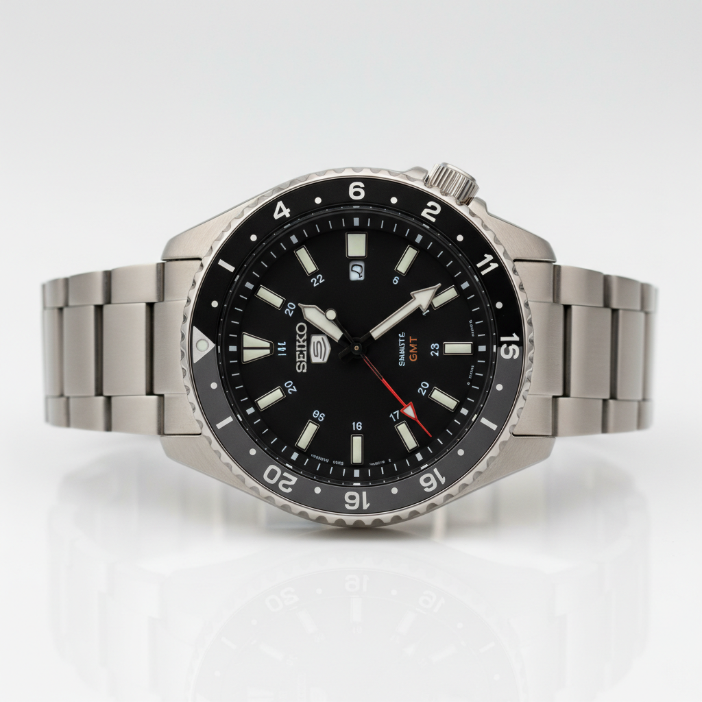 Seiko 5 Sports GMT Automatic Negro SRPG29K2