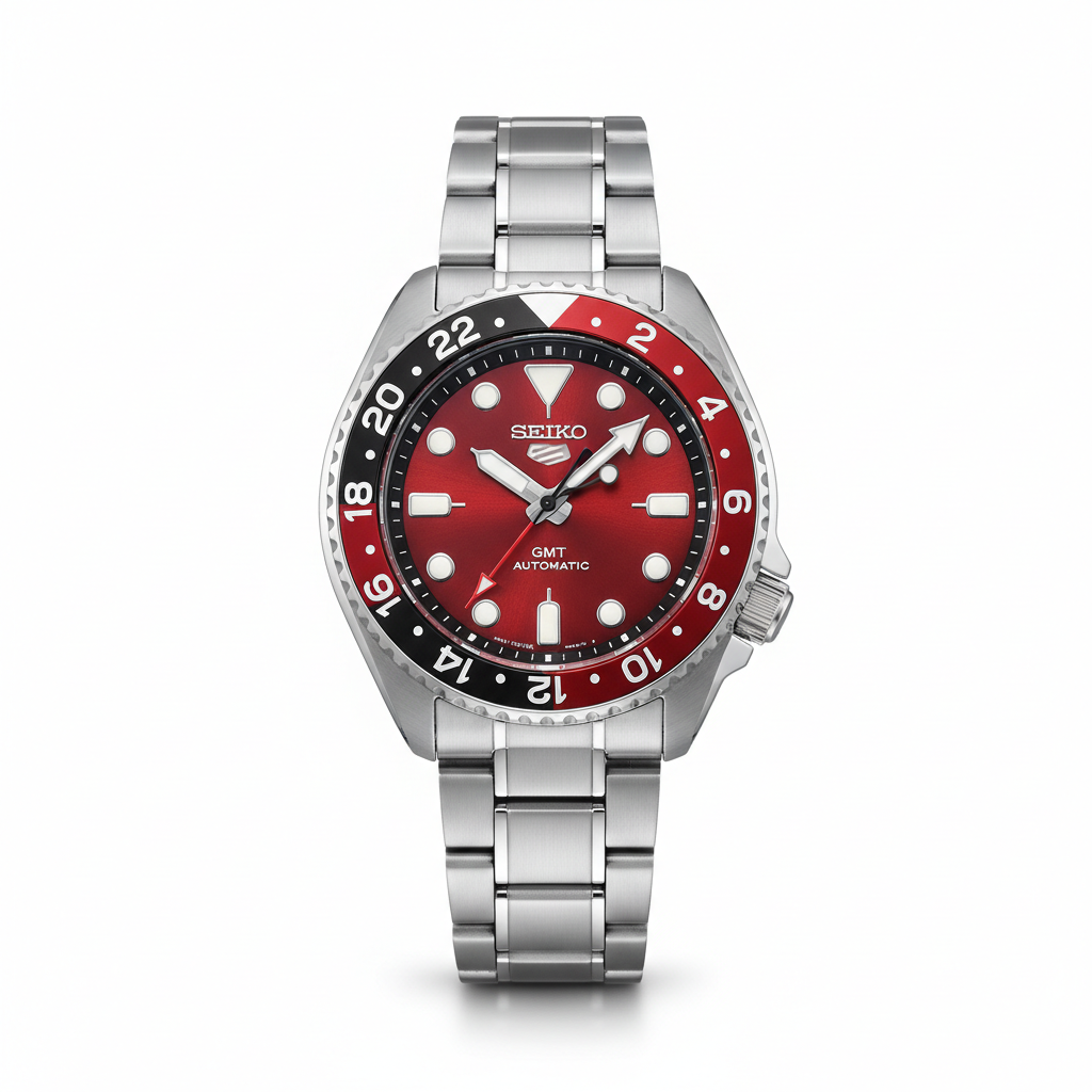 Seiko 5 Sports GMT Automatic Rojo SRPG29K5