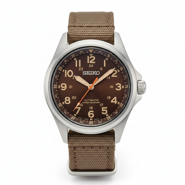 Seiko Field Series Automático Marrón SRPG43
