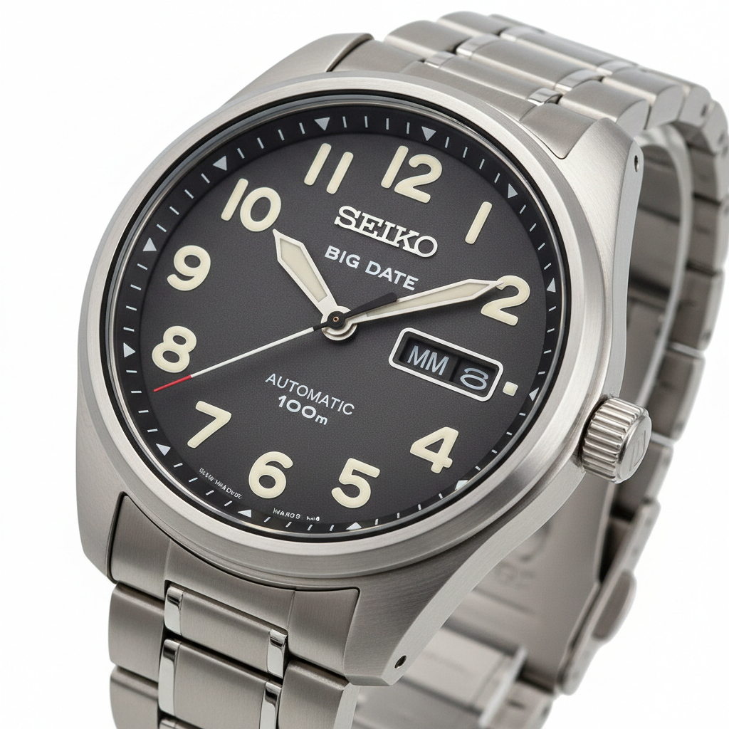Seiko Field Series Big Date Gris SRPG45