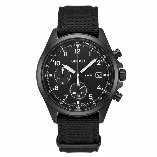 Seiko Field Series Chronograph Negro SRPG51
