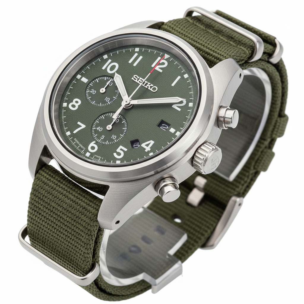 Seiko Field Series Chronograph Verde SRPG51