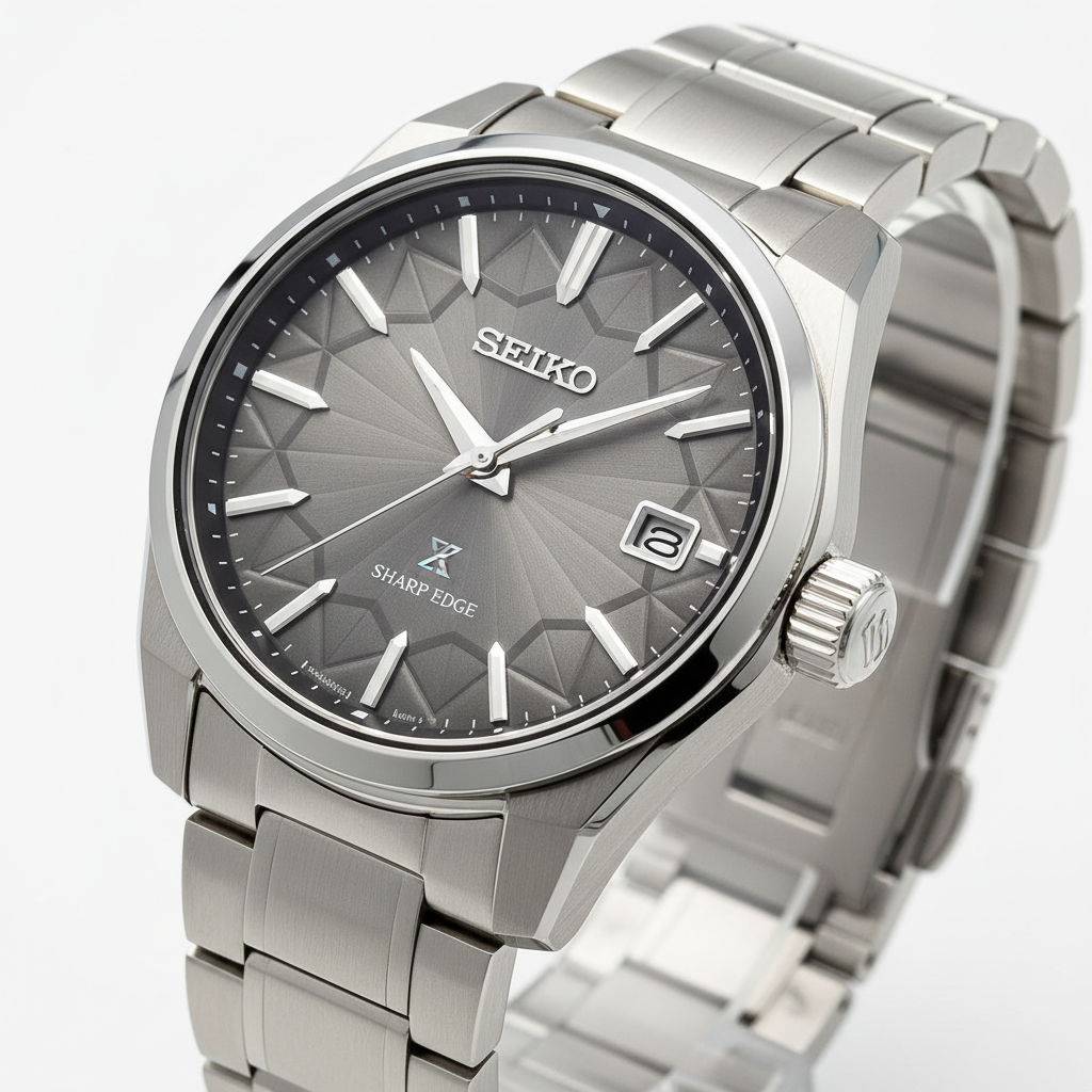 Seiko Presage Sharp Edged Geométrico Gris SRPF71K3
