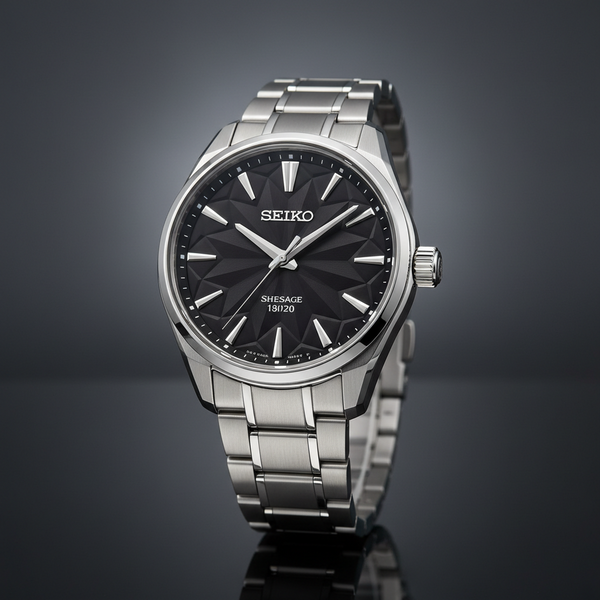 Seiko Presage Sharp Edged Geométrico Negro SRPF71K2