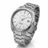 Seiko Presage Sharp Edged Geométrico Plateado  SRPF72K8