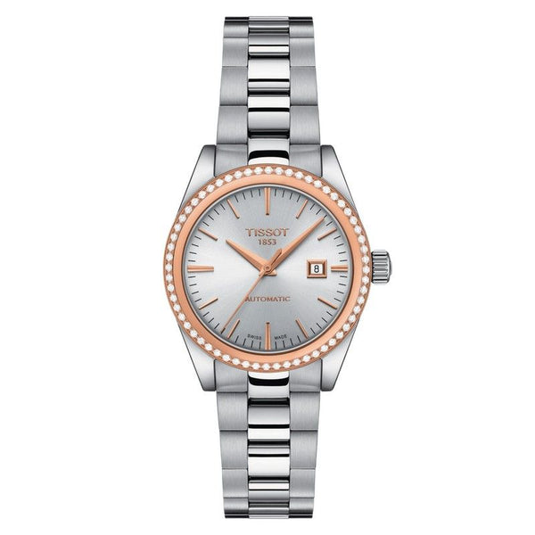 t-my lady automatic 18k gold bezel