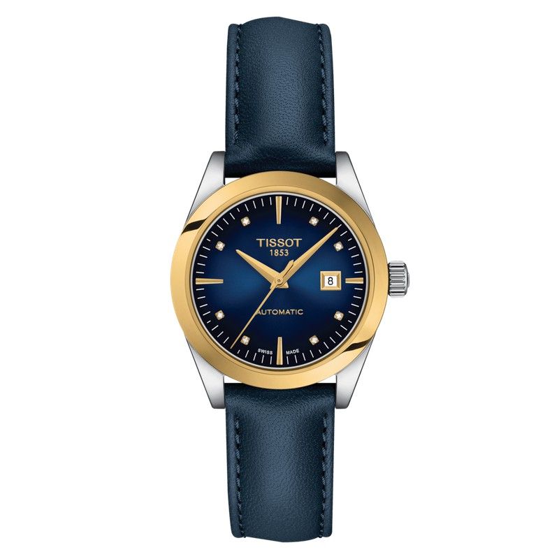 t-my lady automatic 18k gold bezel