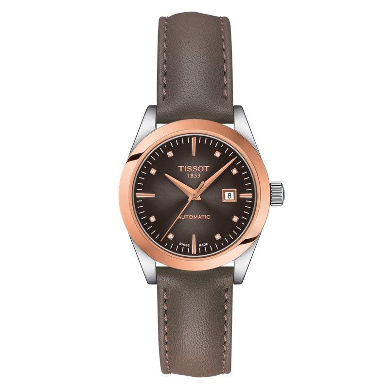 t-my lady automatic 18k gold bezel