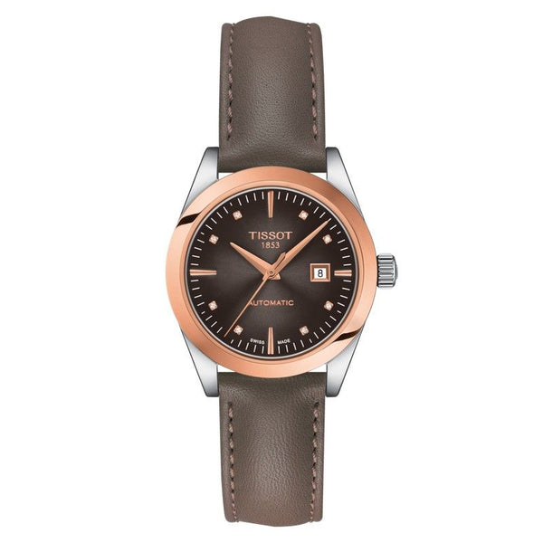 t-my lady automatic 18k gold bezel