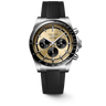 CONQUEST CHRONOGRAPHDORADA  L3.835.4.32.9 RAYOS DE SOL CAUCHO