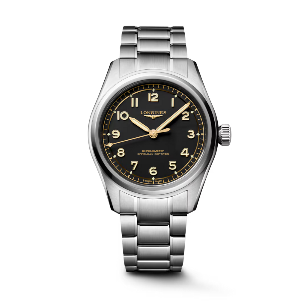 LONGINES SPIRIT PILOT- L3.809.4.53.6 Reloj automático, Ø 39.00 mm, acero inoxidable, L3.809.4.53.6