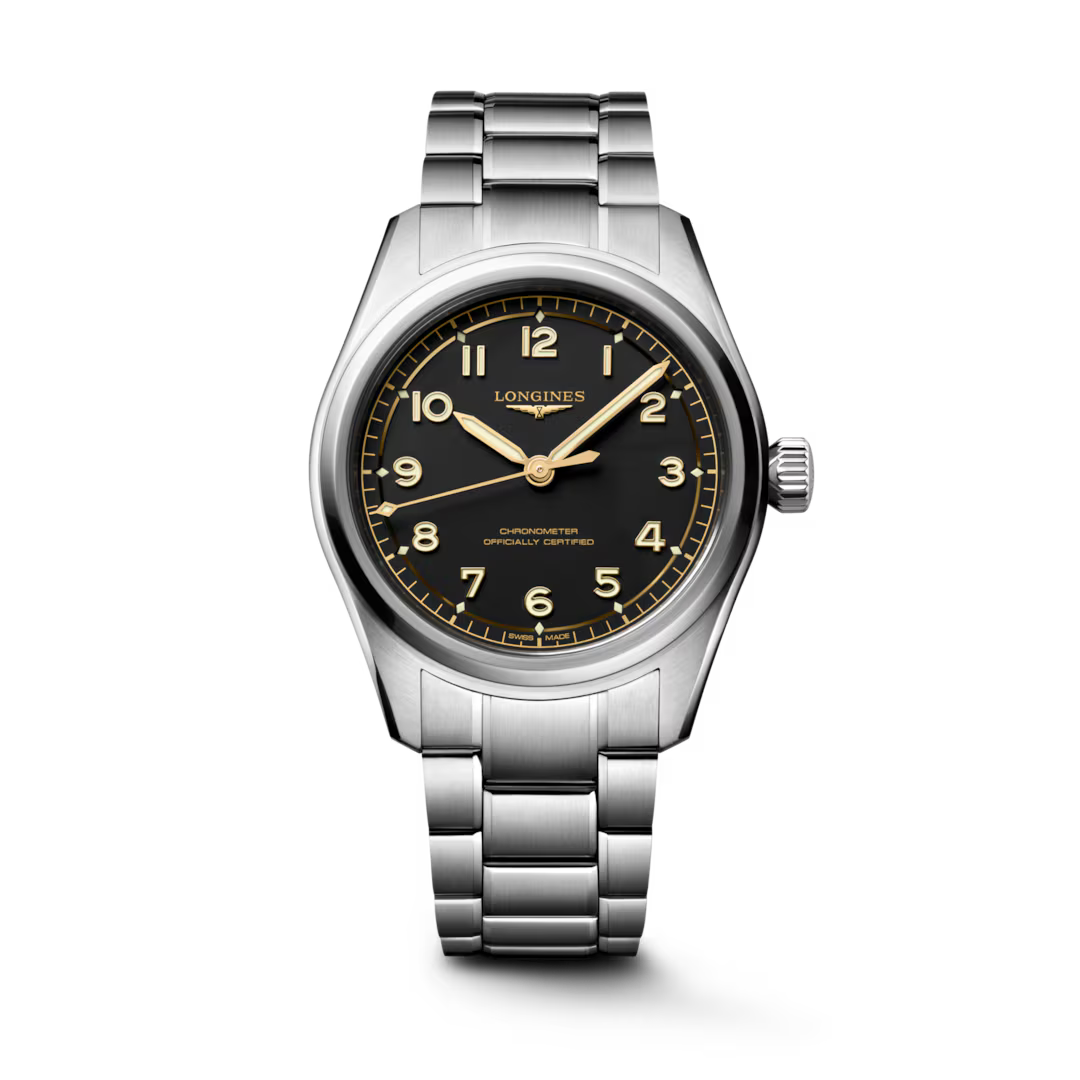 LONGINES SPIRIT PILOT- L3.809.4.53.6 Reloj automático, Ø 39.00 mm, acero inoxidable, L3.809.4.53.6